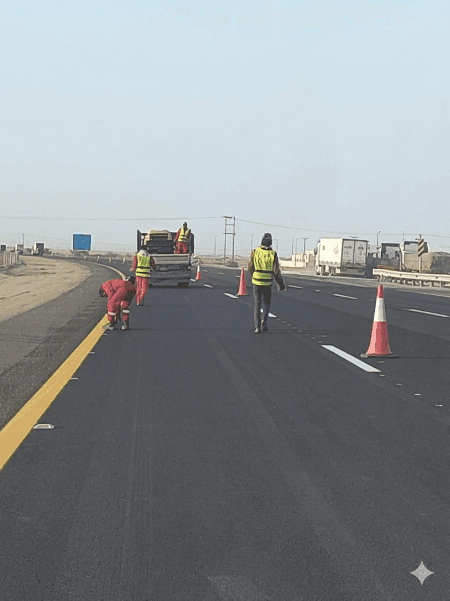 تركيب مسامير الطرق – القويعية