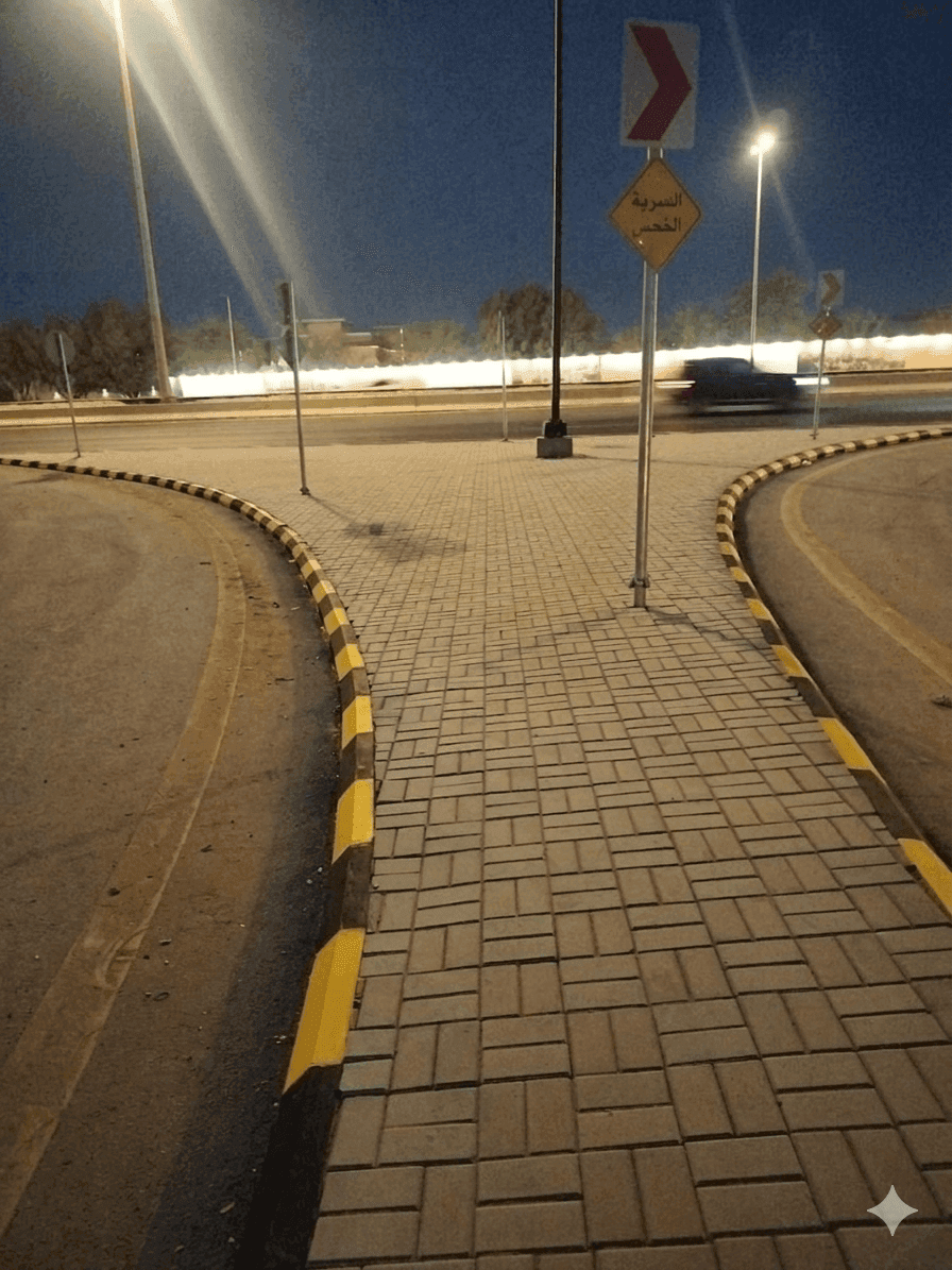 طلاء حجارة الرصيف – الدرعية